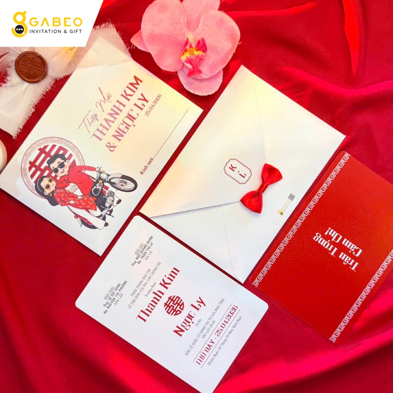 In thiệp cưới phong cách cổ điển truyền thống sang trọng tại Gia Lai
